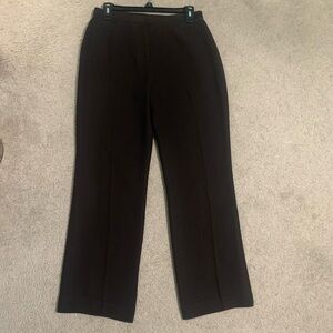 Casual Corner Women's Dark Brown lined Straight Leg Pants